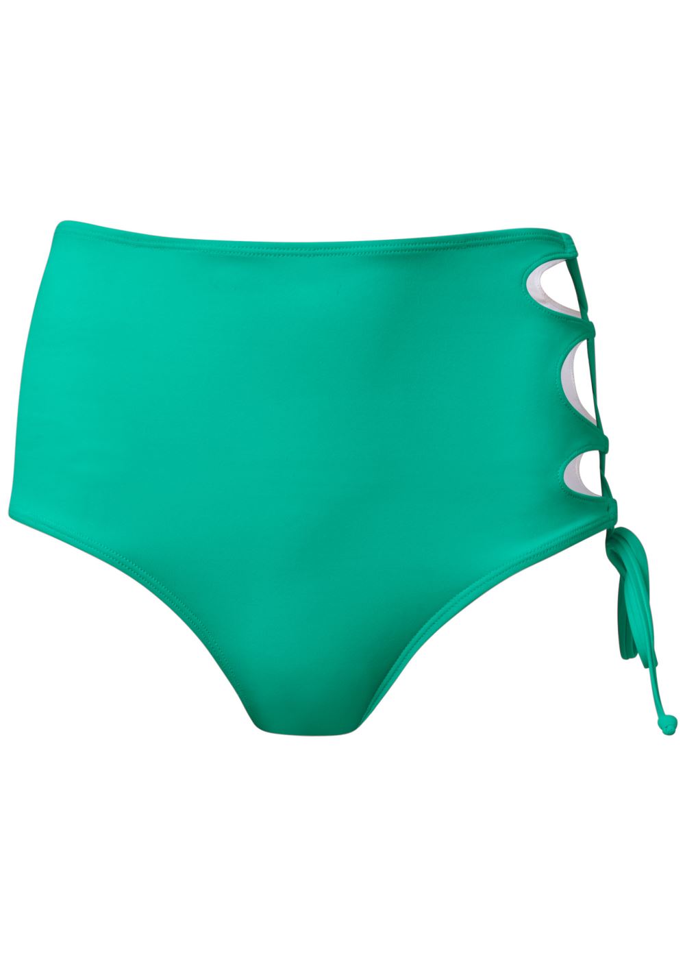 Venus Lace-Up Strappy Bottom Bikini - Royal Green
