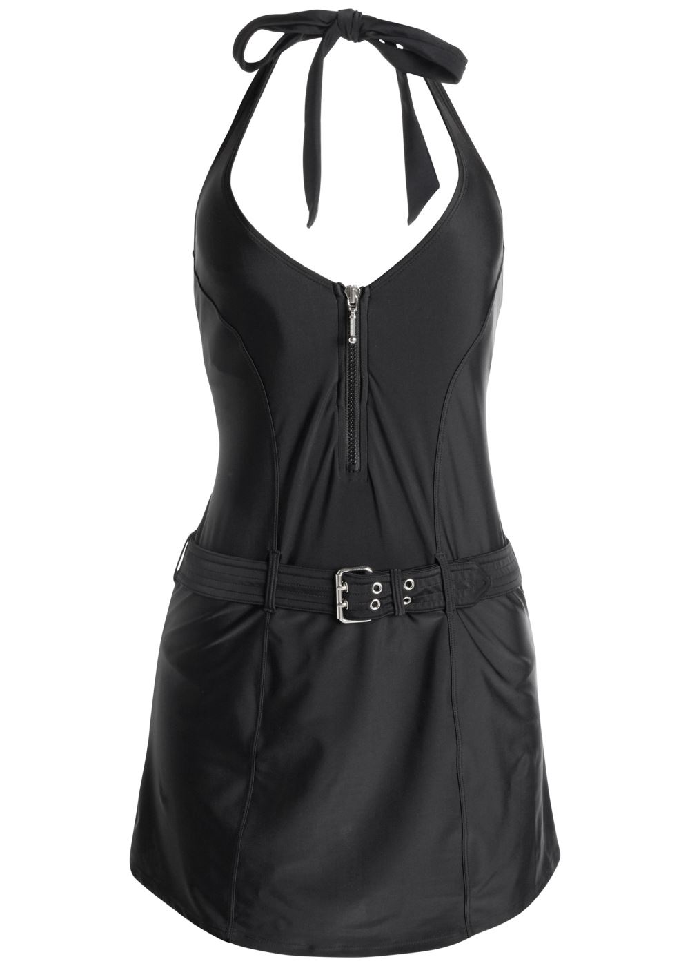 Venus Slimming Swim Dress Swimsuit in Black Beauty