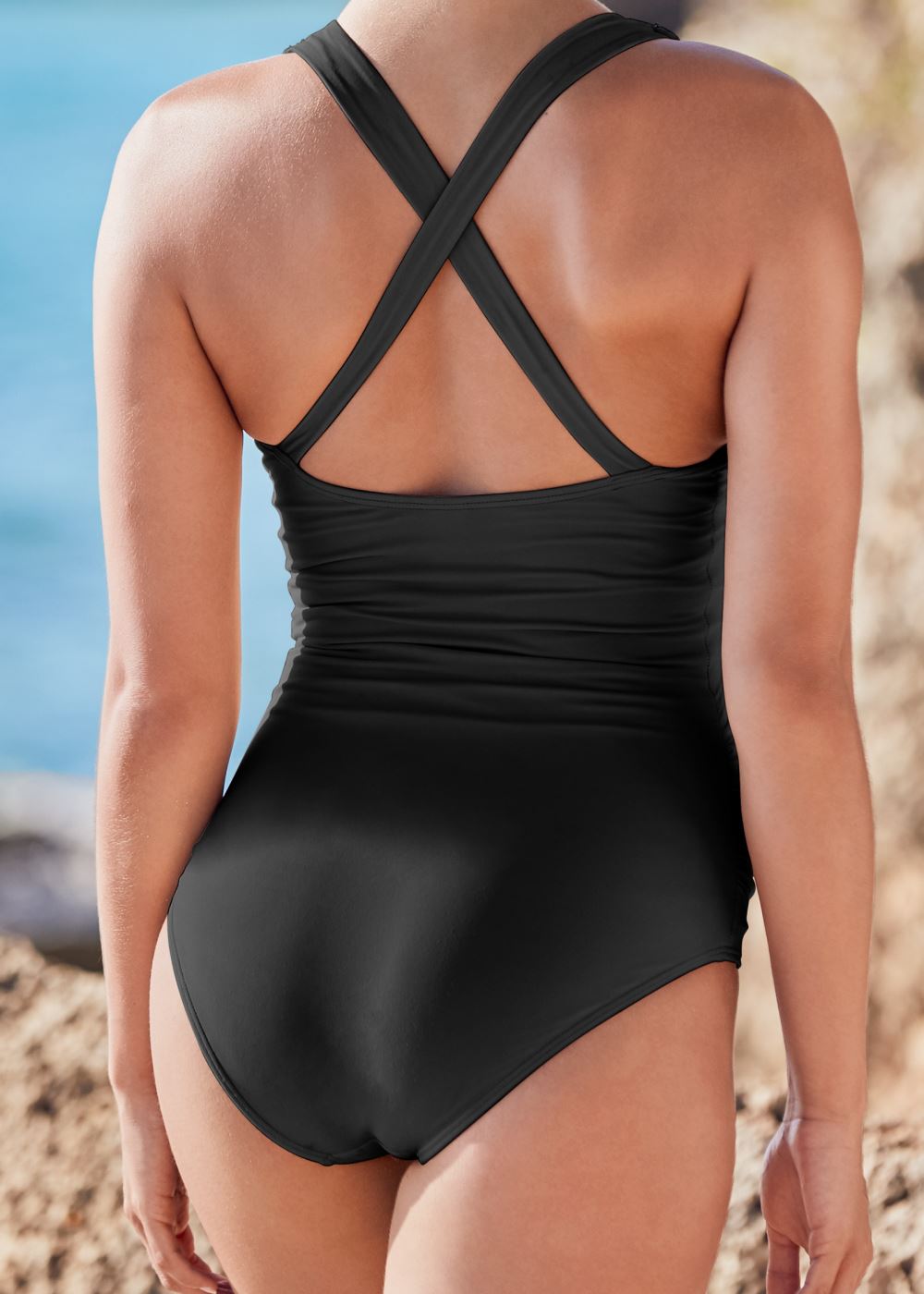 Venus Maximum Shaping One-Piece Swimsuit in Black Beauty