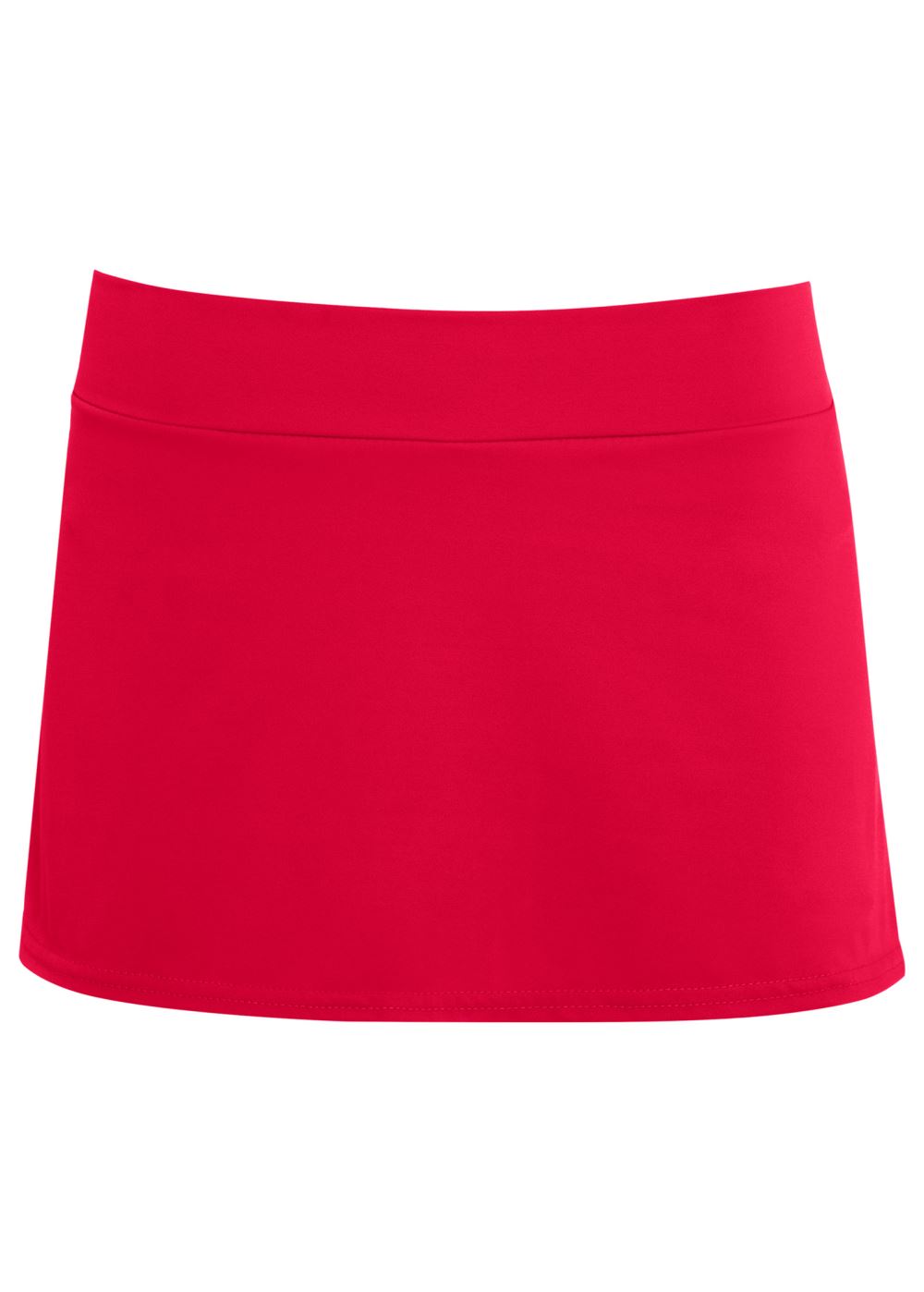 Venus Skirted Mid-Rise Bottom Bikini - Red Hot