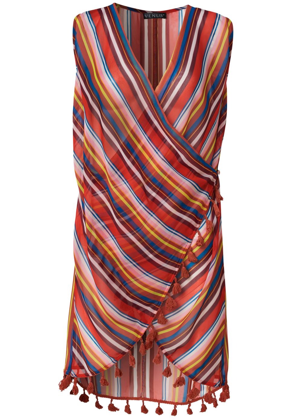Venus Wrap Kimono Cover-Up in Rory Stripe