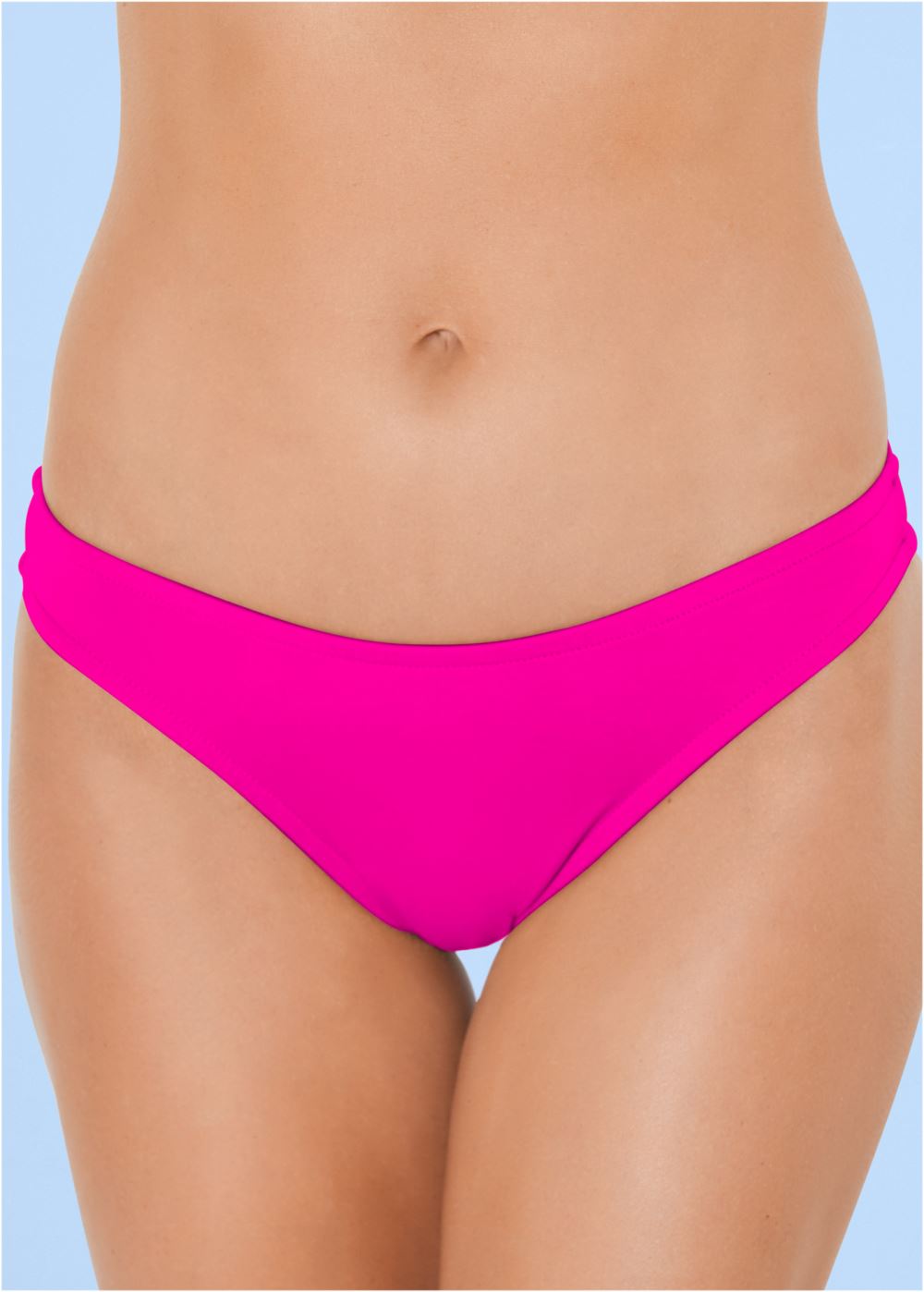 Venus Classic Scoop Front Bottom  Bikini - Electric Pink