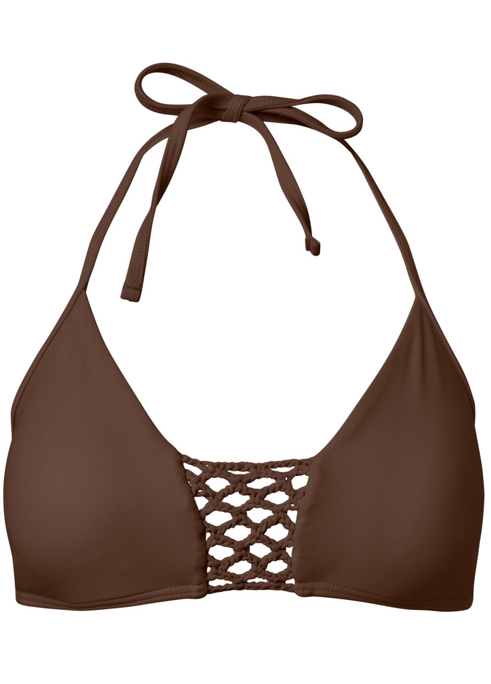 Venus Macrame Net Bikini Top Bikini - Mocha