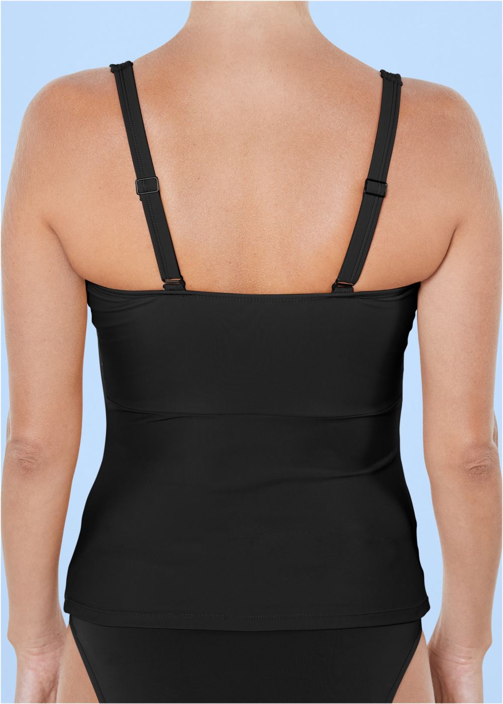 Venus Slenderizing Tankini Top Bikini - Black & Sahara