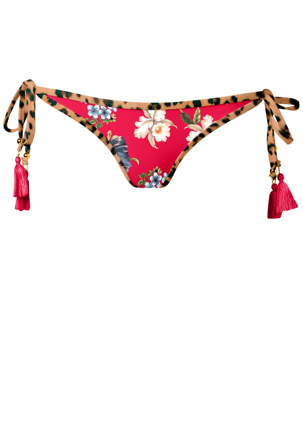 Venus Tassel Tie-Side Bottom Bikini - Tula Floral