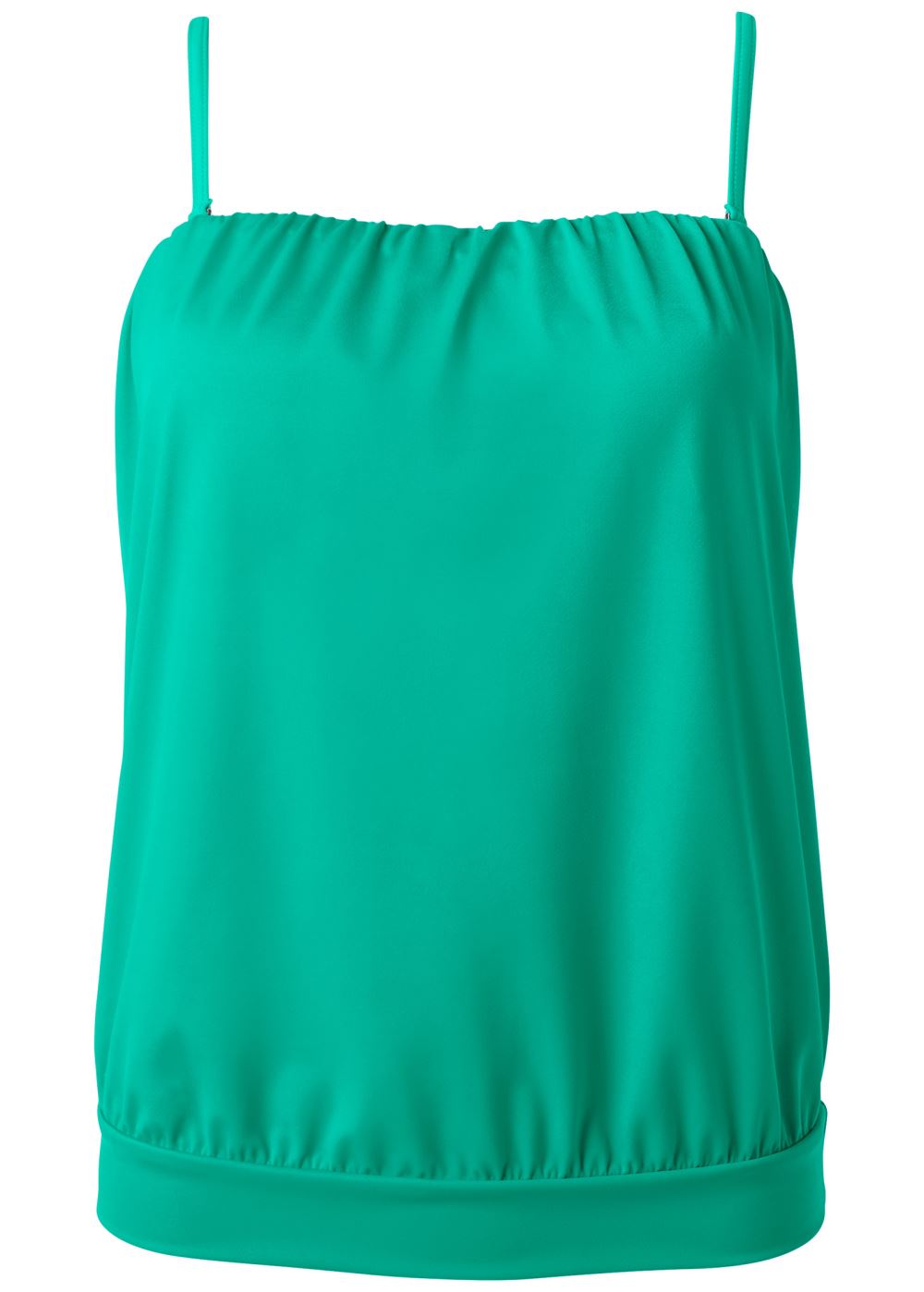 Venus Blouson Bandeau Tankini Top Bikini - Royal Green