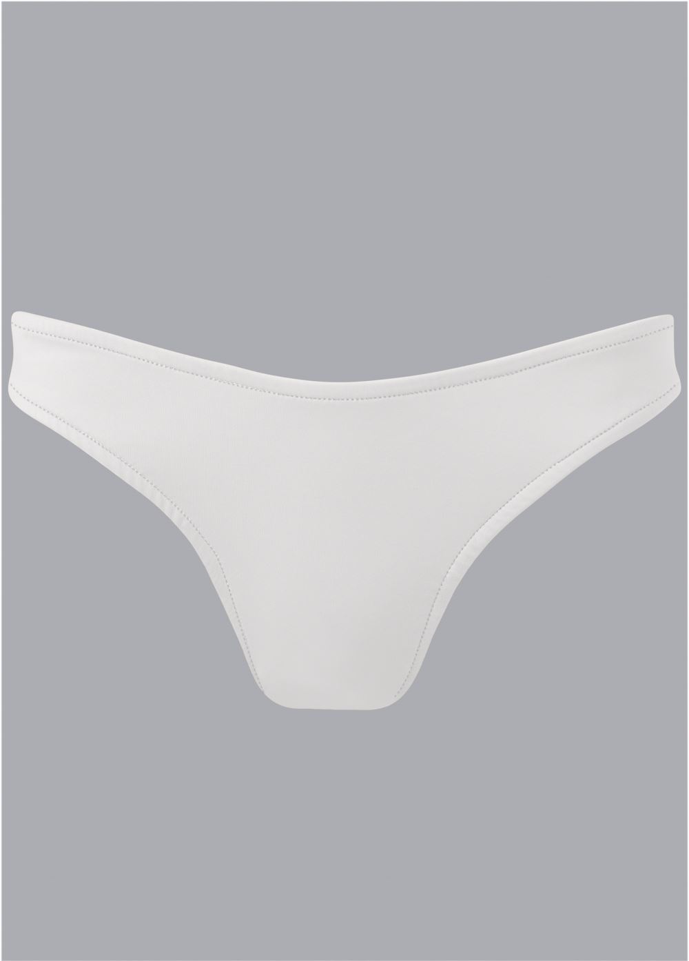 Venus Classic Scoop Front Bottom  Bikini - Pearl White