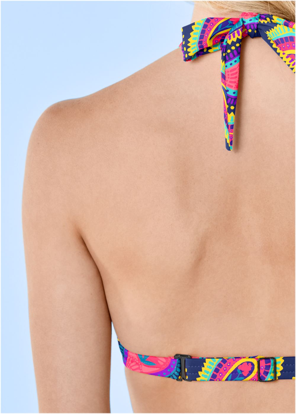 Venus Marilyn Underwire Push-Up Halter Top Bikini - Festive Paisley