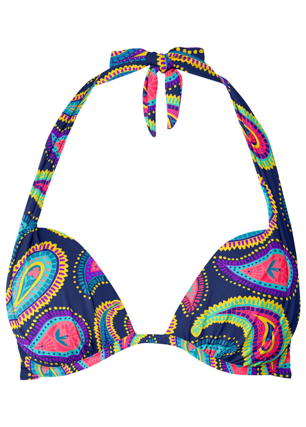 Venus Marilyn Underwire Push-Up Halter Top Bikini - Festive Paisley