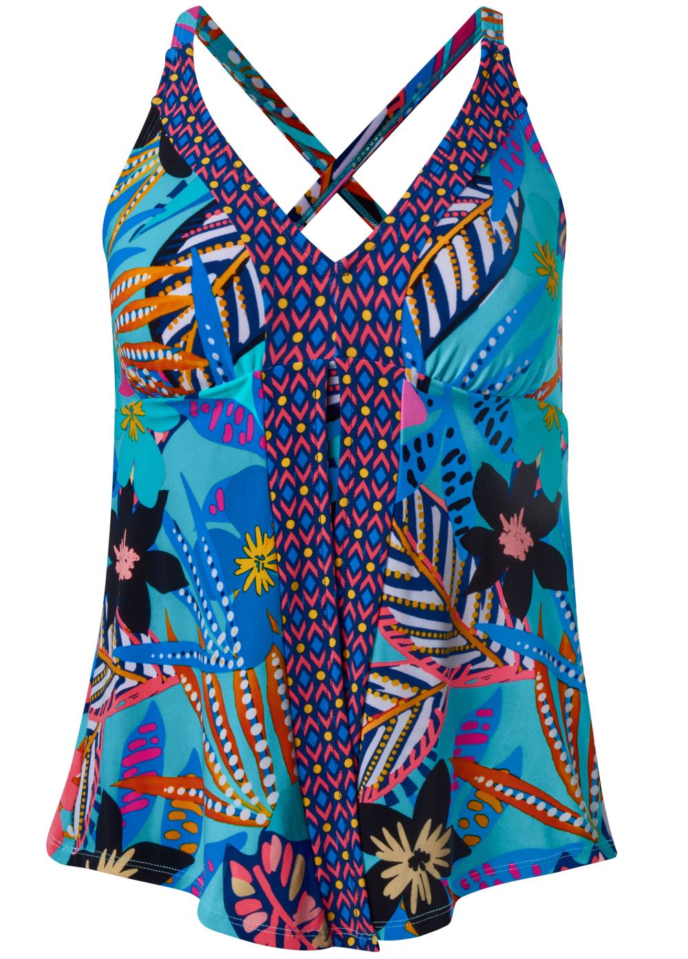 Venus Flyaway Tankini Top Bikini - Jovial Jungle