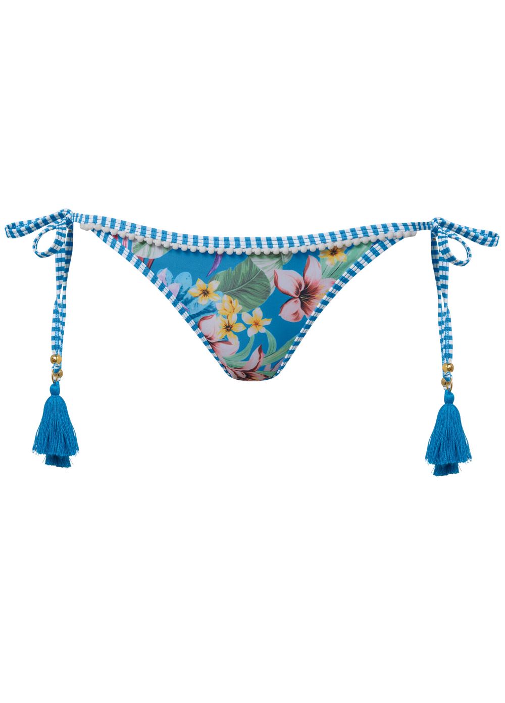 Venus Pom-Pom Moderate Bottom Bikini - Tropical Delight