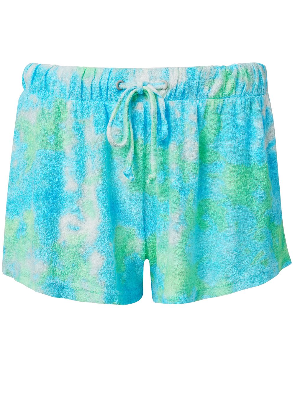 Venus Terry Cover-Up Shorts in Tidal Wave Tie Dye