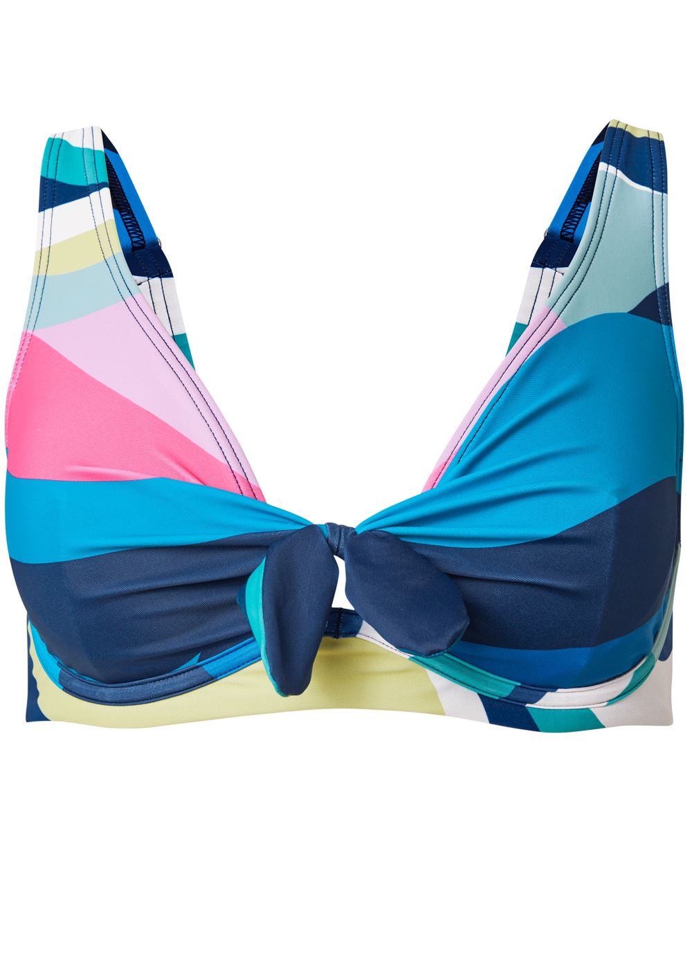 Venus Underwire Retro Bikini Top Bikini - Pastel Waves