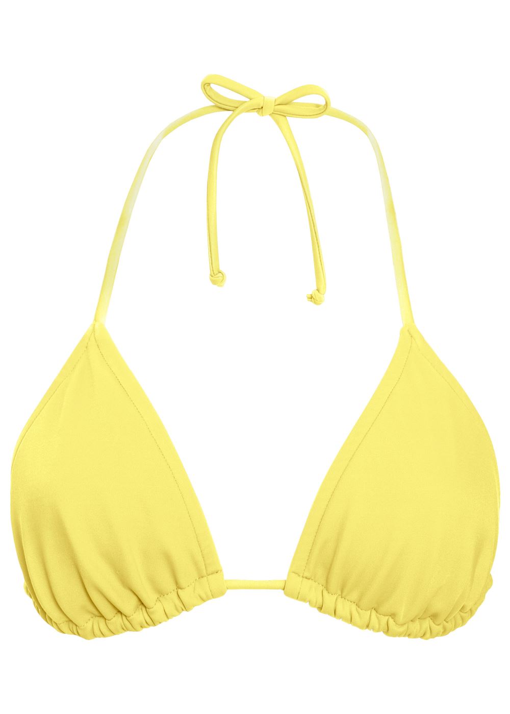Venus Triangle String Bikini Top Bikini - Pastel Yellow