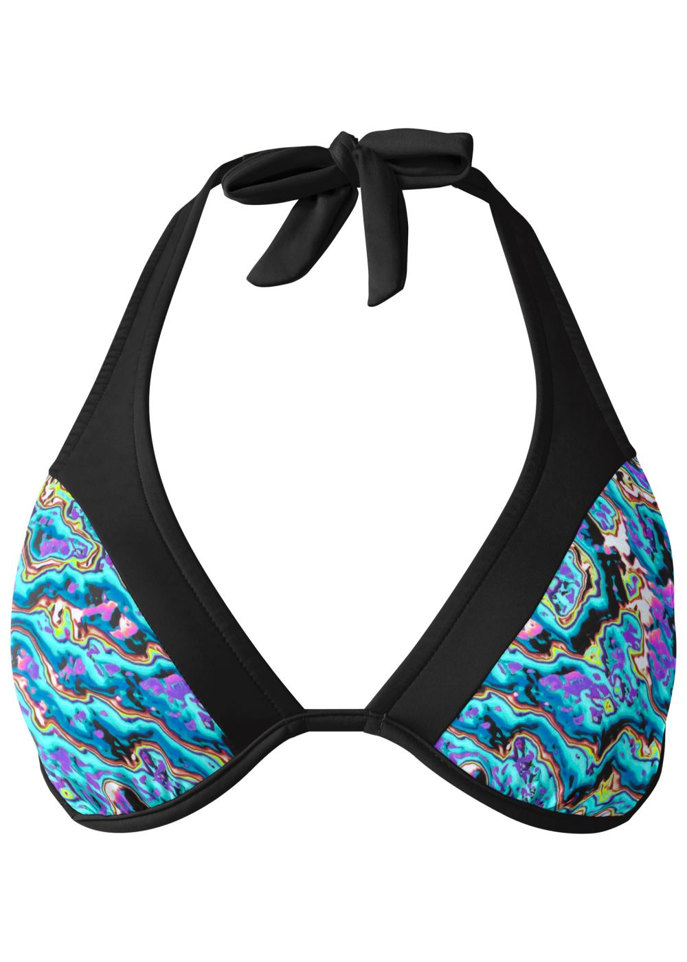 Venus Underwire Halter Bikini Top Bikini - Moonstone Swirl
